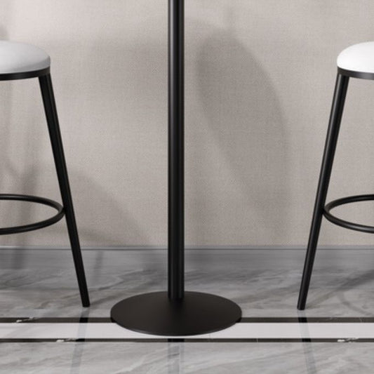 Modern Round Bar Table Set 1/3 Pcs Solid Wood Bar Table and Leather Upholstered Stools Clearhalo 'Bar Furniture' 'furn' 'furn_home_bar_bar_sets' 'Furniture' 'Home Bars & Bar Sets' 'home_bar_bar_sets' 'Kitchen & Dining Furniture' 1200x1200_c4159577-45b7-411e-b052-4546e169a94c