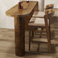 Industrial Distressed Wood Bar Table Natural Specialty Top 41.3"H Bistro Table Clearhalo 'Bar Furniture' 'Bar Tables' 'bar_tables' 'furn' 'furn_bar_tables' 'Furniture' 'furniture_bar_tables' 'Kitchen & Dining Furniture' 'kitchen&dining_furn' 'kitchen' 1200x1200_c4172c0d-e441-4d16-aa26-5d32ef7f3e4d