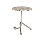 Pedestal Silver Base End Table with Round Top Sofa Side Accent Table Clearhalo 'Coffee & Accent Tables' 'End & Side Tables' 'end_side_tables' 'furn' 'furn_end_side_tables' 'Furniture' 'Living Room Furniture' 1200x1200_c41a5c45-73e4-46b0-a95c-28bd2f7879f6