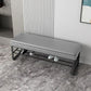 Modern Entryway Bench Cushioned Rectangle Metal Seating Bench Clearhalo 'Benches' 'Chairs & Seating' 'furn' 'furn_benches' 'Furniture' 'Living Room Furniture' 1200x1200_c41aa600-0392-4b3e-960a-5b07ce52eeb2