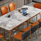 Modern Style Stone Office Desks Rectangular Shape Conference Table with Legs for Office