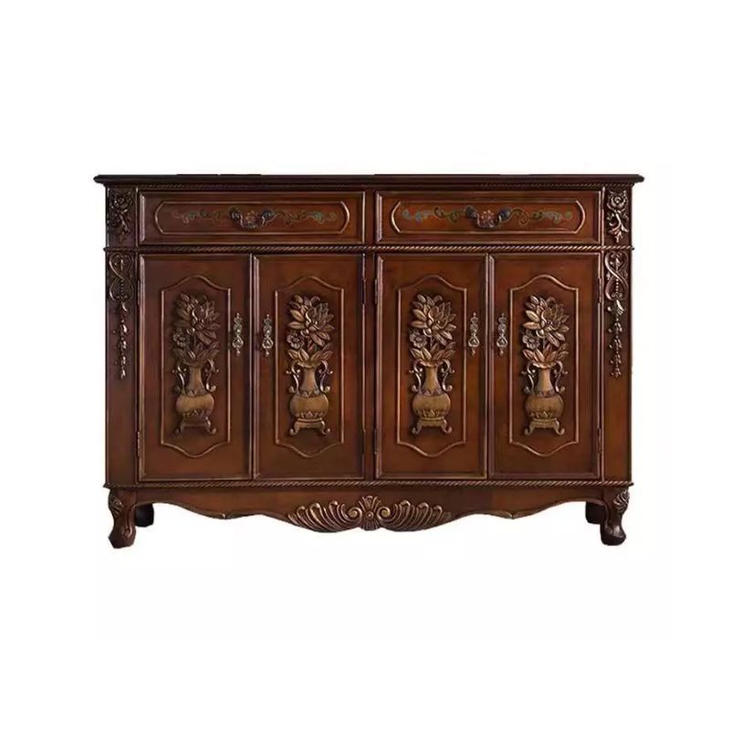 Distressed Wood Industrial Storage Cabinet, Solid Wood Rectangle Cabinet Clearhalo 'Cabinets & Chests' 'cabinets_chests' 'furn' 'furn_cabinets_chests' 'Furniture' 'Living Room Furniture' 1200x1200_c41d74f0-53a5-46dc-a675-067d21b73d41