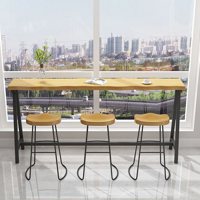 Modern Rectangle Pub Dining Set 1/2/4/7 Pieces Trestle Indoor Counter Height Set Clearhalo 'Bar Furniture' 'furn' 'furn_home_bar_bar_sets' 'Furniture' 'Home Bars & Bar Sets' 'home_bar_bar_sets' 'Kitchen & Dining Furniture' 1200x1200_c41e3b77-eae3-49a0-8107-2068b8f00978