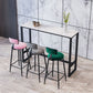 Modern Armless Backrest Counter Stool Iron Household Bar Stool with Velvet Cushion Clearhalo 'Bar Furniture' 'Bar Stools' 'bar_stools' 'furn' 'furn_bar_stools' 'furniture_bar_stools' 'Kitchen & Dining Furniture' 'kitchen&dining_furn' 'kitchen' 'kitchen_furn' Furniture' 1200x1200_c41ee834-1346-4e04-9bee-6fca65eb3be5