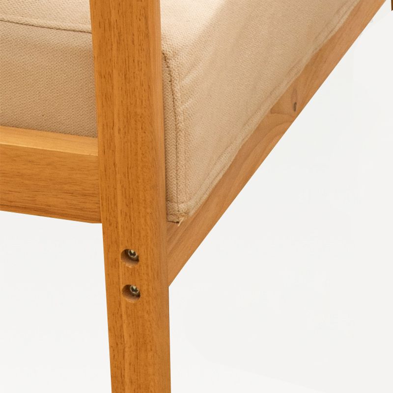 Canapé carré canapé en bois massif oreiller arrière