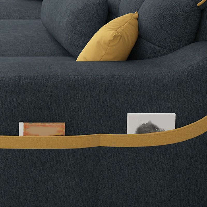 110.23" L Modern Sectional Square Arm Sectional with Storage