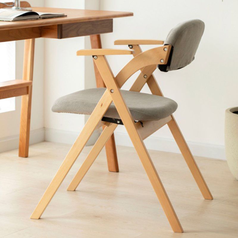 Open Back Folding Dining Arm Chair Modern Solid Wood Dining Chair Clearhalo 'Dining Chairs' 'Dining Tables & Seating' 'dining_chair' 'furn' 'furn_dining_chair' 'Furniture' 'Kitchen & Dining Furniture' 1200x1200_c4238ea3-5501-4544-bc70-b69d02ff4fc2