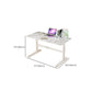 Contemporary Adjustable Height Writing Desk White T-shape Base Office Desk Clearhalo 'furn' 'furn_office_desk' 'Furniture' 'Office Desks' 'Office Furniture' 'office_desk' 1200x1200_c424f095-246d-4d86-b370-4bbeaa5c621b