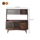 Contemporary Glass Doors Dining Hutch Pine Storage Cabinet for Living Room Clearhalo 'Display & China Cabinets' 'display_china_cabinets' 'furn' 'furn_display_china_cabinets' 'Furniture' 'Kitchen & Dining Furniture' 1200x1200_c425e7b5-e522-4443-b3dd-ee1ccee2c250