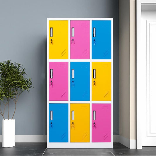 Hedendaagse stijl Garderobe Metal Home Garderobe Closet met slot