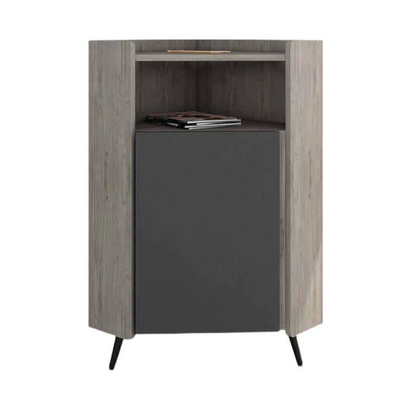 Glam Engineered Wood Buffet Sideboard 39.3"H 1-Door Dining Room Buffet Server Clearhalo 'buffet_sideboard' 'Buffets & Sideboards' 'furn' 'furn_buffet_sideboard' 'Furniture' 'Kitchen & Dining Furniture' 1200x1200_c42dc0f3-c670-418a-80ae-7c98653964a4