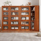 Closed Back Vertical Bookshelf Wood Contemporary Bookcase with Cabinets Clearhalo 'Bookcases' 'furn' 'furn_bookcases' 'Furniture' 'Office Furniture' 1200x1200_c42f5a71-7e99-442f-8573-406ad0614486