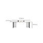 Contemporary Kitchen Dinner Table Stone Rectangle Dining Table Clearhalo 'Dining Tables & Seating' 'Dining Tables' 'dining_table' 'furn' 'furn_dining_table' 'Furniture' 'Kitchen & Dining Furniture' 1200x1200_c42fc6fe-bcbd-4db0-be74-84ddf31c3c8c