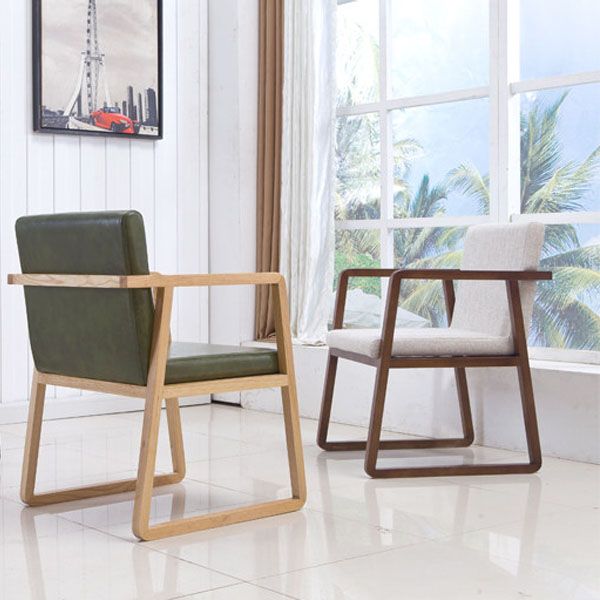 Modern Style Chairs Dining Arm Chair with Wooden Legs for Kitchen Clearhalo ' kitchen&dining_furn' 'Dining Chairs' 'Dining Tables & Seating' 'dining_chair' 'furn' 'furn_dining_chair' 'Furniture' 'furniture_dining_chair' 'Kitchen & Dining Furniture' 'kitchen' 1200x1200_c43065a5-f0ab-46bd-b080-7550cec8fcc4