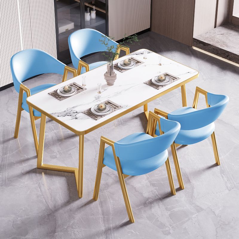 Modern Rectangle Dining Table Wood Tabletop with Double Pedestal Base Clearhalo 'Dining Tables & Seating' 'Dining Tables' 'dining_table' 'furn' 'furn_dining_table' 'Furniture' 'Kitchen & Dining Furniture' 1200x1200_c430ff8c-f684-4381-8fbd-fbcbf3f352ad