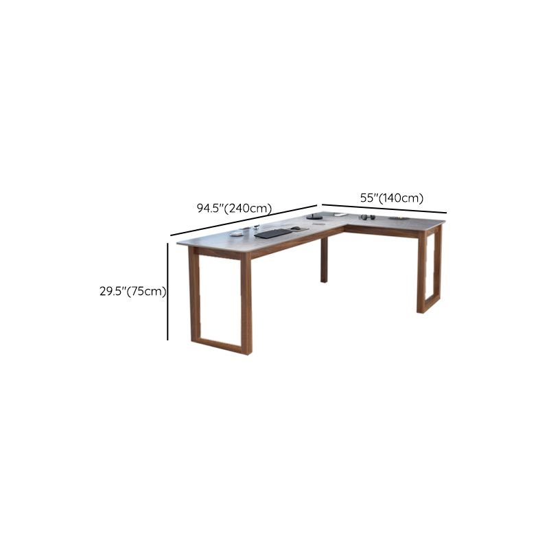 Modern Stone Writing Desk Corner 29.53-inch Tall Office Desk with Sled Base Clearhalo 'furn' 'furn_office_desk' 'Furniture' 'Office Desks' 'Office Furniture' 'office_desk' 1200x1200_c43358ab-4457-4b72-9798-a8ce3bdf5769