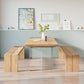 Rectangle Double Base Dining Table Modern Pine Wood Table for Living Room Clearhalo 'Dining Tables & Seating' 'Dining Tables' 'dining_table' 'furn' 'furn_dining_table' 'Furniture' 'Kitchen & Dining Furniture' 1200x1200_c43658c9-f4d3-4c19-87bd-08305f5be93f