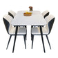 Rectangular Sintered Stone Dining Table Modern White-black Indoor Furniture with 4 Legs