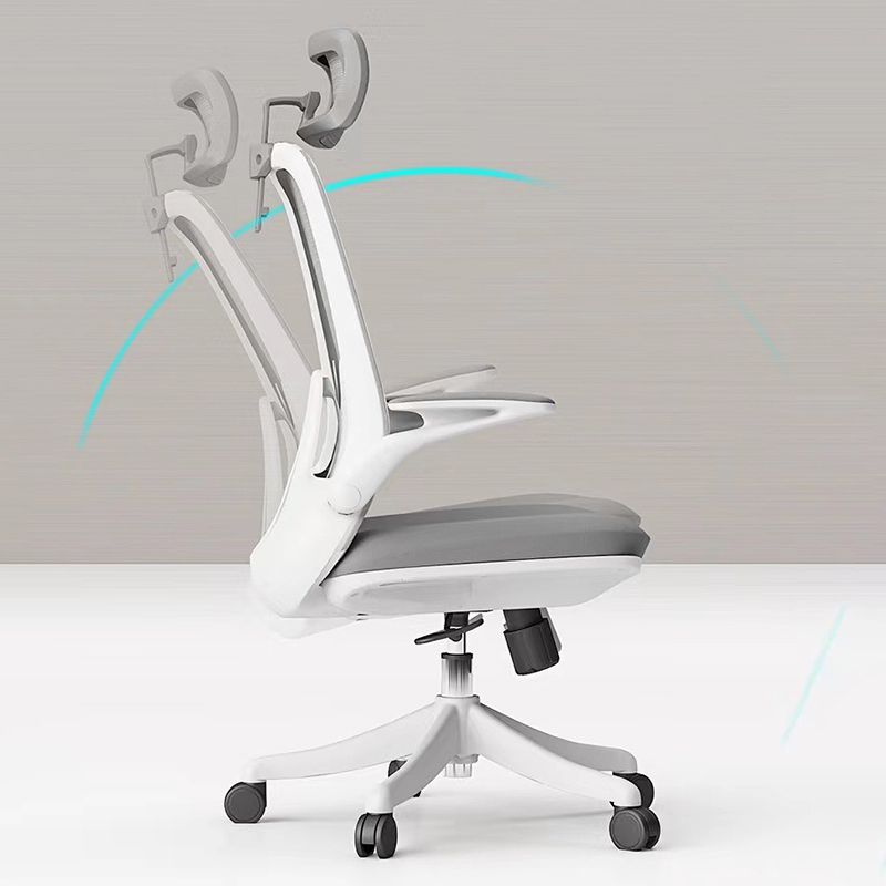 Flip-Up Armrest Chair Microfiber Desk High Back Chair Breathable Air Grid Lumbar Support Clearhalo 'furn' 'furn_office_chair' 'Furniture' 'Office Chairs' 'Office Furniture' 'office_chair' 1200x1200_c43b393b-425f-4411-be2d-1ad4d38bafd2