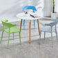 Contemporary Style Stackable Chairs Dining Armless Chairs with Plastic Legs for Kitchen Clearhalo 'Dining Chairs' 'Dining Tables & Seating' 'dining_chair' 'furn' 'furn_dining_chair' 'Furniture' 'furniture_dining_chair' 'Kitchen & Dining Furniture' 1200x1200_c43b5806-8e9b-4958-950e-74d82b6edd89