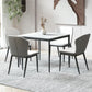 Mesa de comedor de estilo industrial Piedra de 4 pies Muebles para el hogar