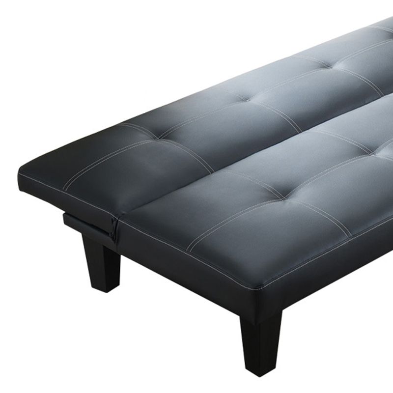 Biscuit Back Faux Leather Loveseat with Wear-resisting and Foldable for Living Room Clearhalo 'furn' 'furn_sofas' 'Furniture' 'furniture_sofas' 'kitchen' 'kitchen_sofas' 'Living Room Furniture' 'Sofa' 'sofas' 1200x1200_c43e6562-1230-4335-9cae-9b0fb38f8275