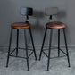 Industrial 1/3/5 Pieces Bar Table Set Round Pine Wood Counter Table with High Stools Clearhalo 'Bar Furniture' 'furn' 'furn_home_bar_bar_sets' 'Furniture' 'Home Bars & Bar Sets' 'home_bar_bar_sets' 'Kitchen & Dining Furniture' 1200x1200_c44121bf-dc21-4604-9411-9bf9b81b9be0