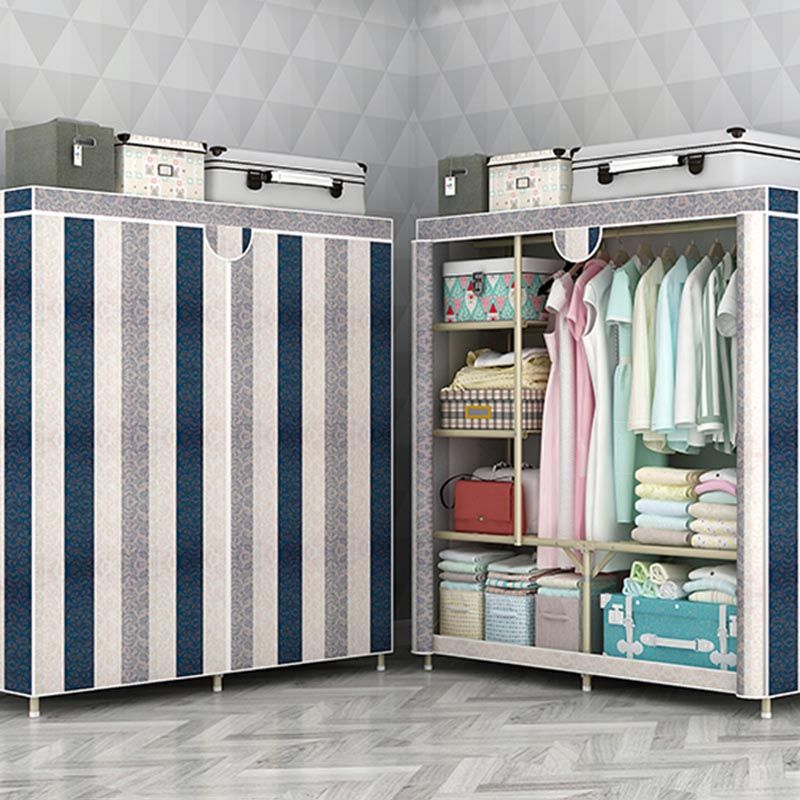 Hedendaagse stijl garderobe stalen slaapkamer garderobe kast met deur