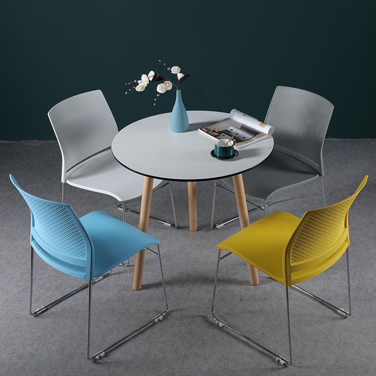 Modern Style Task Chair Plastic Armless Office Chair with Metal Legs Clearhalo 'furn' 'furn_office_chair' 'Furniture' 'furniture_office_chair' 'Office Chairs' 'Office Furniture' 'office_chair' 1200x1200_c443615a-a444-4d8e-87dc-6bba5bc110f9