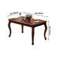 Rectangle Mid-Century Dining Table Brown Tone Fixed Table with Oakwood Solid Wood Clearhalo ' dining_table' 'Dining Tables & Seating' 'Dining Tables' 'furn' 'furn_dining_table' 'Furniture' 'furniture_dining_table' 'Kitchen & Dining Furniture' 'kitchen&dining_furn' 'kitchen' 'kitchen_dining_table' 1200x1200_c4440ec4-8ac8-4329-90ba-7e6f8033464a