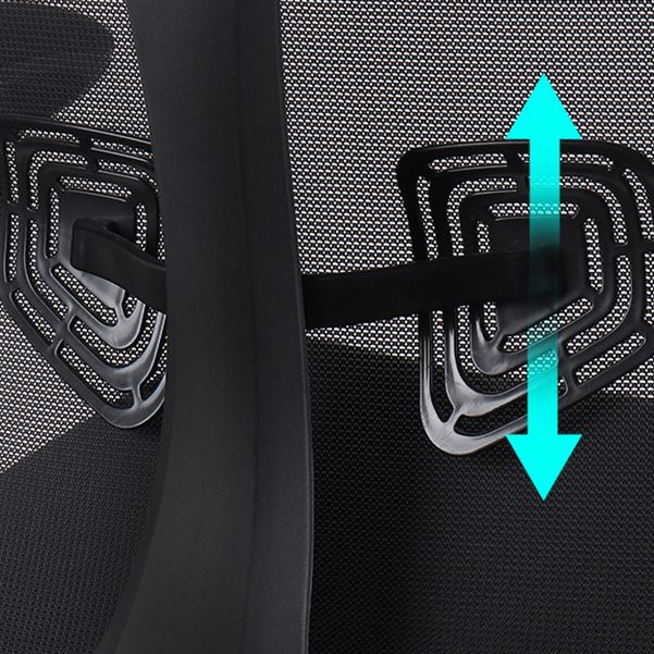 Chaise d'ordinateur moderne Chaise d'accoudoir réglable en nylon chaise Mid-back