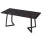 Modern 1/2/5/7 Pieces Black Dining Set Rectangle Sintered Stone Dining Table Set Clearhalo 'Dining Room Sets' 'Dining Tables & Seating' 'dining_room_set' 'furn' 'furn_dining_room_set' 'Furniture' 'furniture_dining_room_set' 'Kitchen & Dining Furniture' 'kitchen&dining_furn' 'kitchen' 1200x1200_c446905b-3f49-4b91-8aa1-97c9f5d11e14