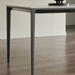 Modern Stone Top Rectangle Dinette Table Metal Base Dining Table in White Clearhalo 'Dining Tables & Seating' 'Dining Tables' 'dining_table' 'furn' 'furn_dining_table' 'Furniture' 'furniture_dining_table' 'Kitchen & Dining Furniture' 'kitchen' 'kitchen_dining_table' 1200x1200_c4470987-b910-4357-bc02-032b2dc4e2f7