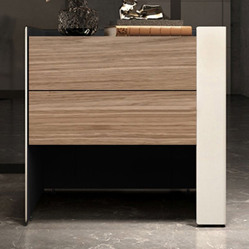 Tavolo da notte moderno tavolo da notte in legno solido e comodino da letto in pelle