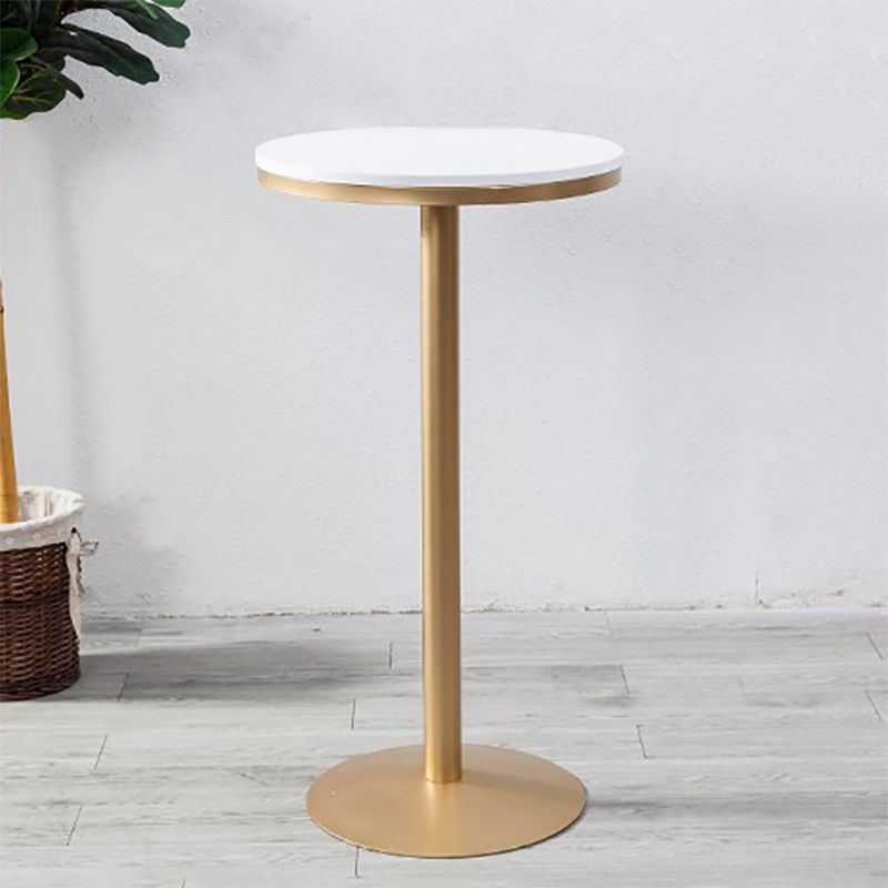 Glam Juego de mesa de bar de piedra sinterizada de 1/2/3/5 piezas Juego de mostrador redondo para uso doméstico