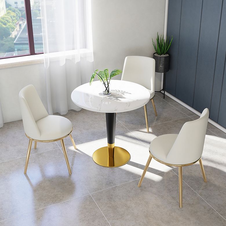 Round Marble Dinette Table Traditional Luxury Dinner Room Table for Indoor Clearhalo ' dining_table' 'Dining Tables & Seating' 'Dining Tables' 'furn' 'furn_dining_table' 'Furniture' 'furniture_dining_table' 'Kitchen & Dining Furniture' 'kitchen&dining_furn' 'kitchen' 'kitchen_dining_table' 1200x1200_c44a7503-6eb7-43c6-94bc-150a47bed08e