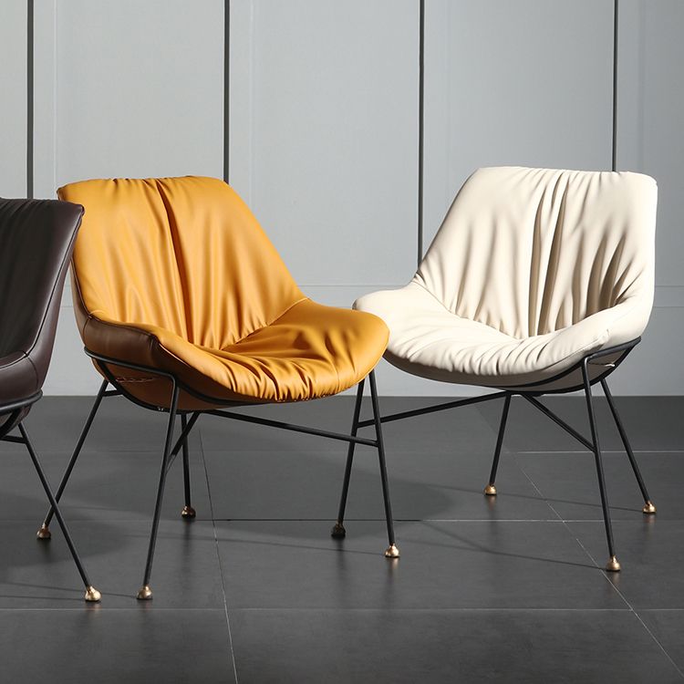 Contemporary Design PU Leather Dining Chairs Armless Solid Back Chair Clearhalo ' kitchen&dining_furn' 'Dining Chairs' 'Dining Tables & Seating' 'dining_chair' 'furn' 'furn_dining_chair' 'Furniture' 'furniture_dining_chair' 'Kitchen & Dining Furniture' 'kitchen' 1200x1200_c44accd7-7bde-4499-aef4-1d75cb47a6f4