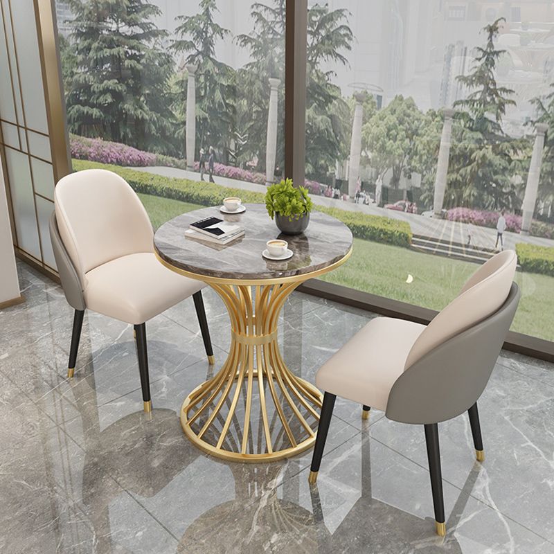 ダイニングルーム布張りの椅子工業用フェイクレザーパーソンズダイニングチェア