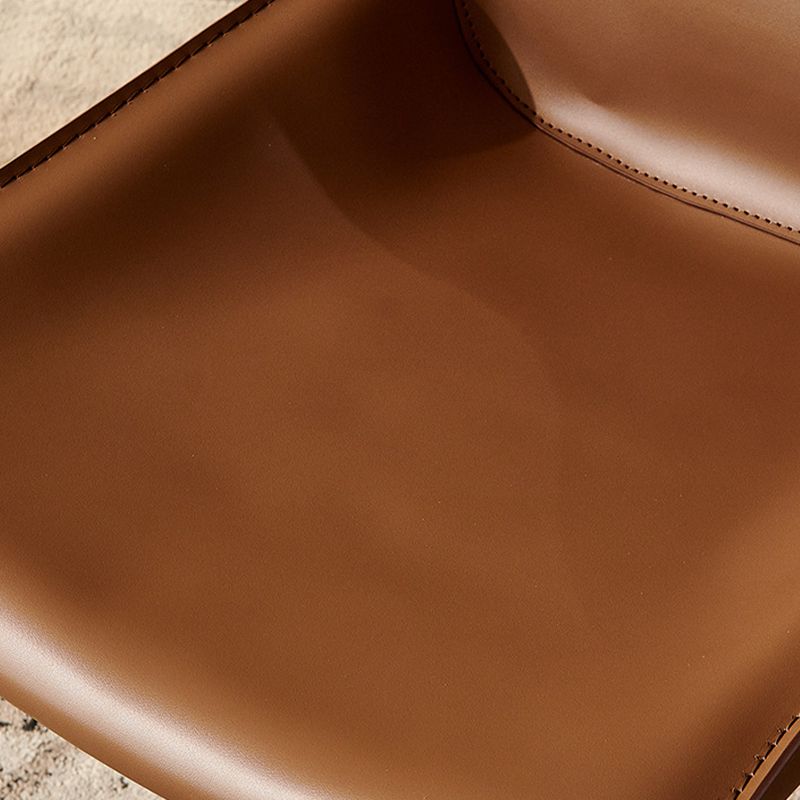 Contemporary Faux Leather Dining Chairs Indoor-Outdoor Parsons Chair Clearhalo 'Dining Chairs' 'Dining Tables & Seating' 'dining_chair' 'furn' 'furn_dining_chair' 'Furniture' 'Kitchen & Dining Furniture' 1200x1200_c44e8ebe-3ac9-46e7-a5b2-5232b6ce19b7