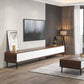 Scandinavian TV Stand Manufactured Wood Enclosed Storage TV Console