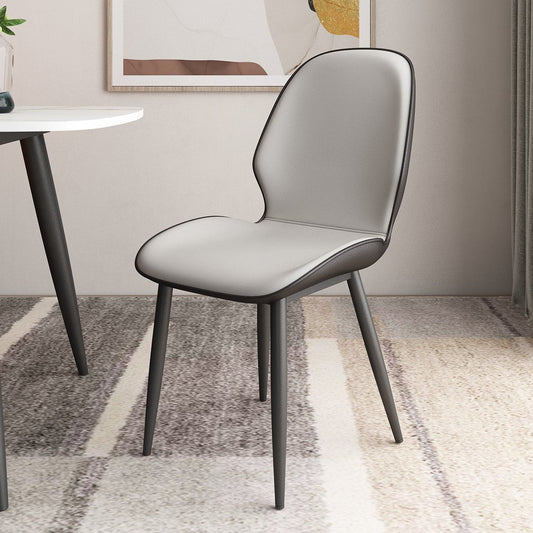 Contemporary Metal Dining Room Chairs PU Leather Dining Armless Chairs for Indoor Use Clearhalo ' kitchen&dining_furn' 'Dining Chairs' 'Dining Tables & Seating' 'dining_chair' 'furn' 'furn_dining_chair' 'Furniture' 'furniture_dining_chair' 'Kitchen & Dining Furniture' 'kitchen' 1200x1200_c44f606a-5dc4-43ad-8ce5-5b276a621b06