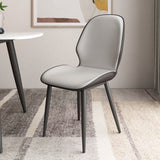 Contemporary Metal Dining Room Chairs PU Leather Dining Armless Chairs for Indoor Use Clearhalo ' kitchen&dining_furn' 'Dining Chairs' 'Dining Tables & Seating' 'dining_chair' 'furn' 'furn_dining_chair' 'Furniture' 'furniture_dining_chair' 'Kitchen & Dining Furniture' 'kitchen' 1200x1200_c44f606a-5dc4-43ad-8ce5-5b276a621b06
