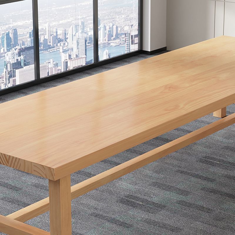 Rectangular Shaped Office Laptop Table Solid Wood in Natural Clearhalo 'furn' 'furn_office_desk' 'Furniture' 'Office Desks' 'Office Furniture' 'office_desk' 1200x1200_c4514c8d-ce08-4545-b69f-459fb8f9d353