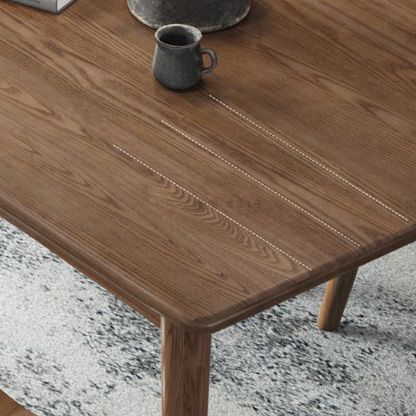 Modern Style Ash Wood Dining Table 4 Legs Rectangular Table in Wood Color Clearhalo ' dining_table' 'Dining Tables & Seating' 'Dining Tables' 'furn' 'furn_dining_table' 'Furniture' 'furniture_dining_table' 'Kitchen & Dining Furniture' 'kitchen&dining_furn' 'kitchen' 'kitchen_dining_table' 1200x1200_c451e710-0198-4b27-8753-bf1296bf4607