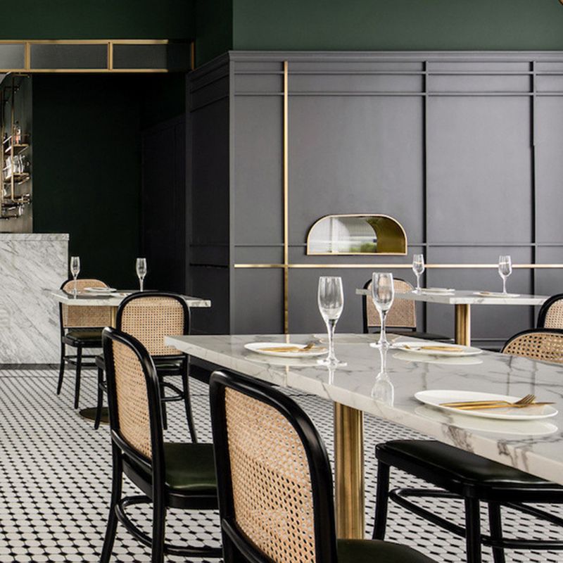 Sedia da pranzo con cucina in metallo contemporaneo sedia da pranzo aperta