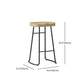 Wood Modern Bar Stool Backless Natural Contoured Seat Stool with Iron Legs Clearhalo 'Bar Furniture' 'Bar Stools' 'bar_stools' 'furn' 'furn_bar_stools' 'furniture_bar_stools' 'Kitchen & Dining Furniture' 'kitchen&dining_furn' 'kitchen' 'kitchen_furn' Furniture' 1200x1200_c4528fc6-8132-412e-834e-b93209c867f0