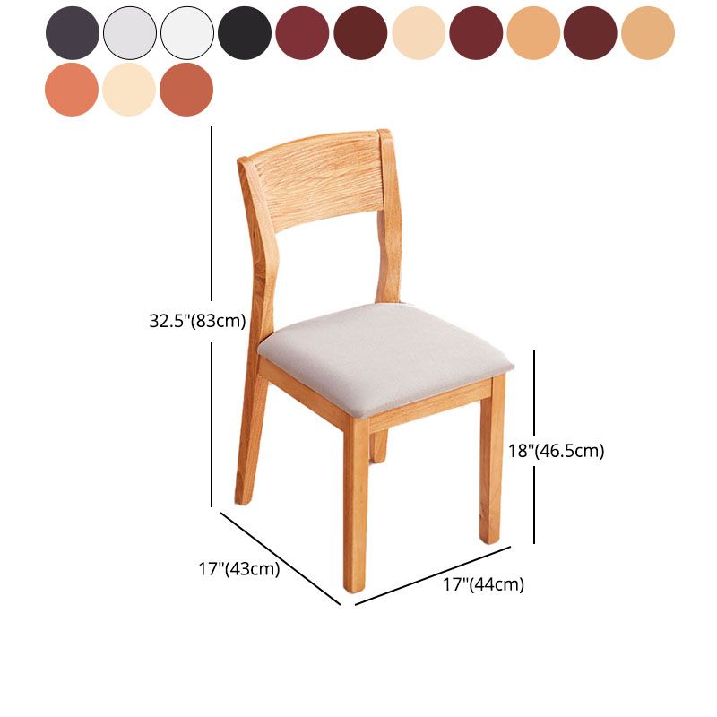 Modern Rubberwood Open Side Chair Matte Finish Wood Dining Chair Clearhalo ' kitchen&dining_furn' 'Dining Chairs' 'Dining Tables & Seating' 'dining_chair' 'furn' 'furn_dining_chair' 'Furniture' 'furniture_dining_chair' 'Kitchen & Dining Furniture' 'kitchen' 1200x1200_c452b56c-9320-487a-820f-6b8b094c2096
