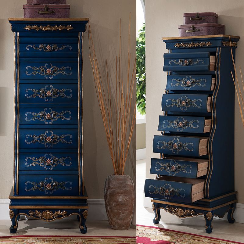 Traditional Style Lingerie Chest Vertical Wooden Storage Chest with 7 Drawers Clearhalo 'Bedroom Furniture' 'Dressers & Chests' 'dressers_chests' 'furn' 'furn_dressers_chests' 'Furniture' 1200x1200_c4534894-2883-4178-a1ce-02ee01ef5c90