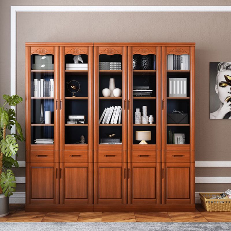 78.74"H Bookcase Contemporary Style Bookshelf with Doors for Home Office Clearhalo 'Bookcases' 'furn' 'furn_bookcases' 'Furniture' 'furniture_bookcases' 'Office Furniture' 1200x1200_c4598086-44ca-498d-b557-dc54de13eb98