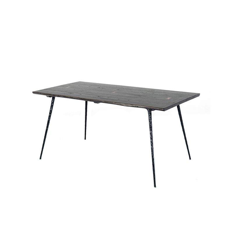 Industriële eettafel Rechthoekige houten eettafel voor eetkamer